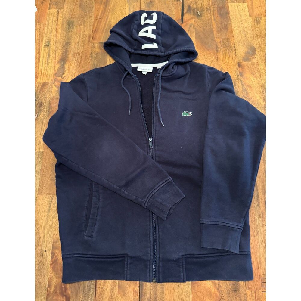 lacoste zip hoodie men